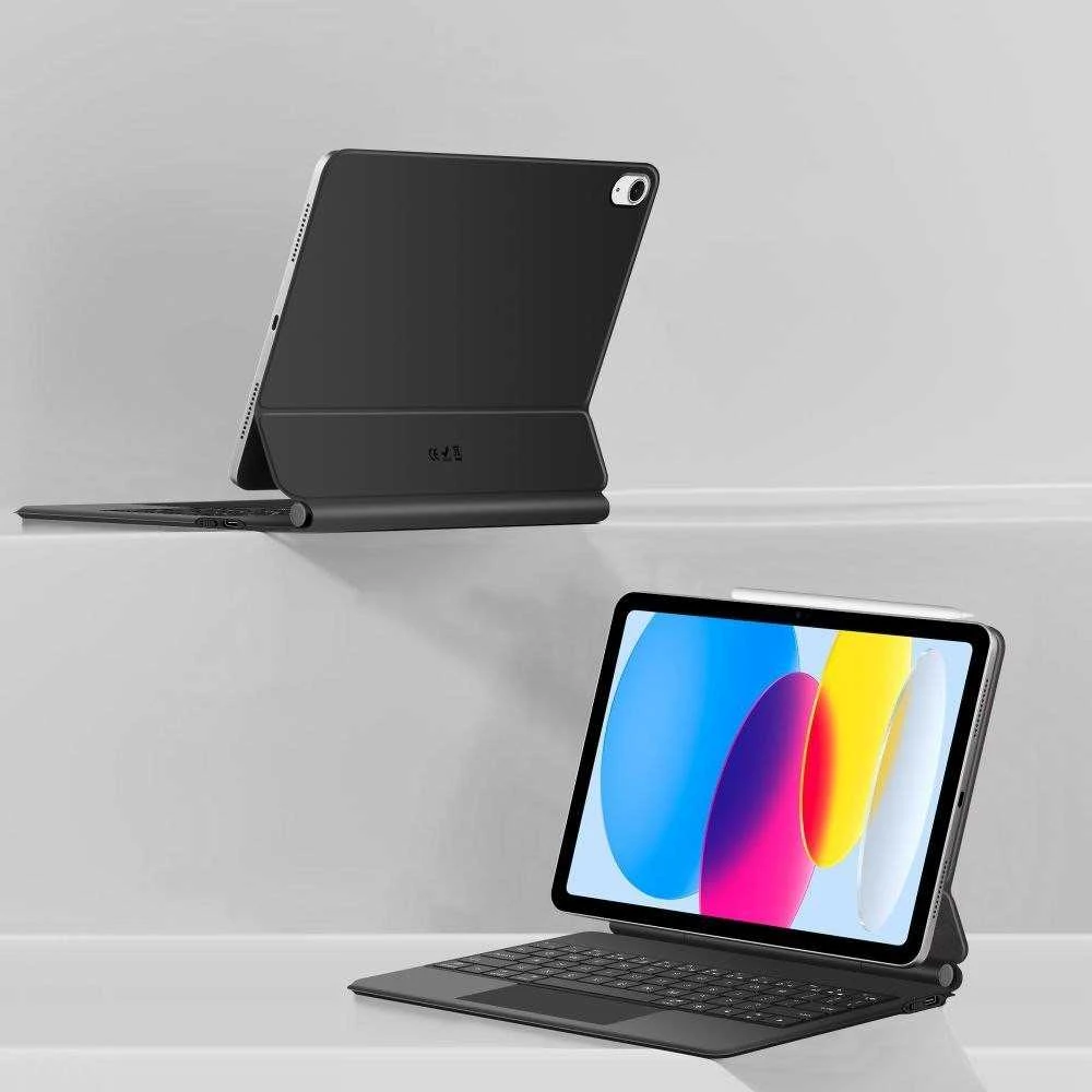 „Tech-Protect Smartcase Magnetic“ su klaviatūra, skirtas „iPad 10.9“ (2022 m.) / „iPad 11“ (2025 m.) - Juodas