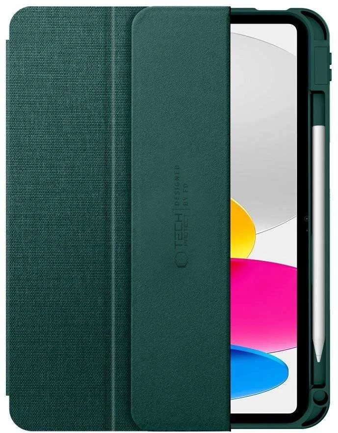 „Tech-Protect SC Pen Canvas“ dėklas iPad 10.9 colio planšetiniam kompiuteriui, 10 / 2022 / 11 colio planšetiniam kompiuteriui, 11 / 2025 - žalias