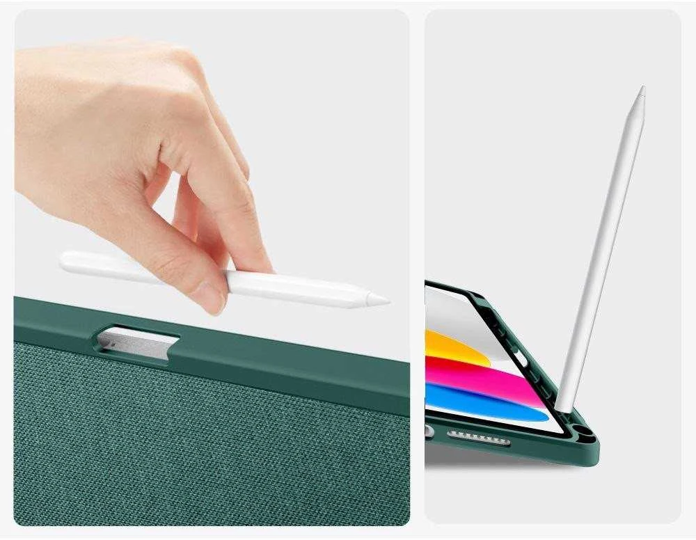 „Tech-Protect SC Pen Canvas“ dėklas iPad 10.9” 10 / 2022 / 11” 11 / 2025 Žalias