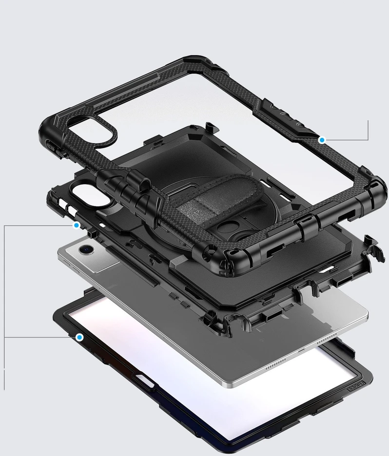 Tech-Protect Solid dėklas skirtas Lenovo Idea Tab 11.0 TB-336 – juodos spalvos