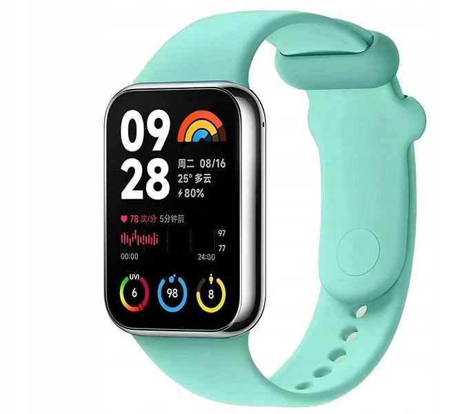 Devia dirželis Deluxe Sport, skirtas Xiaomi Mi Band 8 Pro / Redmi Watch 4, žalsvai melsvas