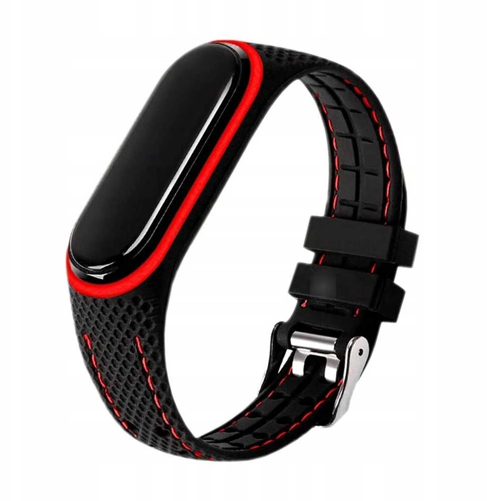 Oem Elastomer apyrankė LIFESTYLE skirta Xiaomi Mi Band 5 / 6 juodos spalvos (04)