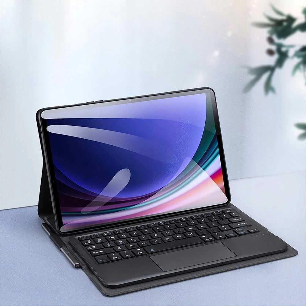 Dux Ducis dėklas su Bluetooth klaviatūra (TK Series) for Samsung Tab S9 - juodos spalvos