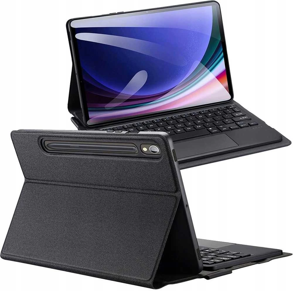 Dux Ducis dėklas su Bluetooth klaviatūra (TK Series) for Samsung Tab S9 - juodos spalvos