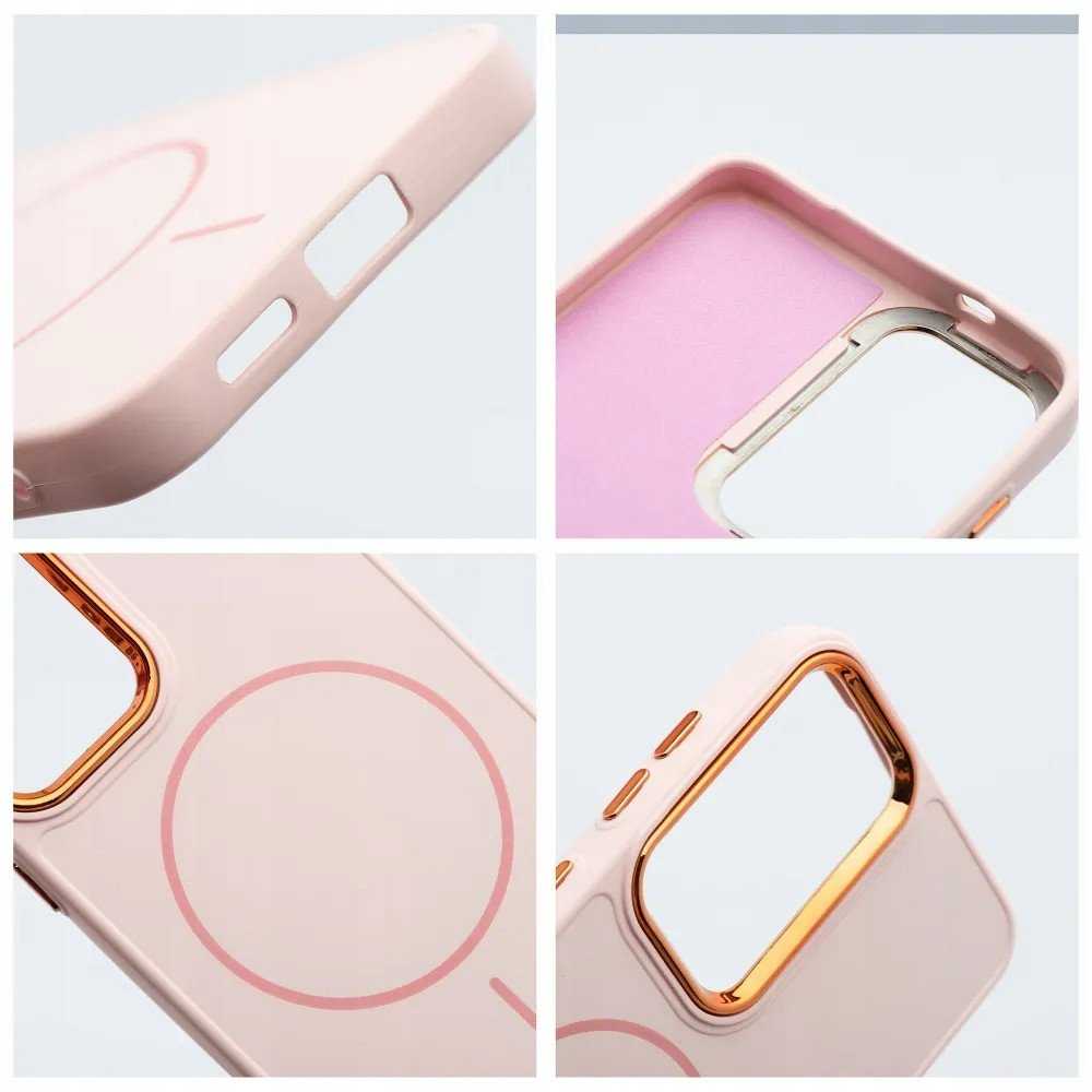 Oem FRAME MAG COVER dėklas suderinamas su MagSafe skirtas Samsung Galaxy A52 5G / A52 LTE ( 4G ) / A52s 5G powder rožinės spalvos