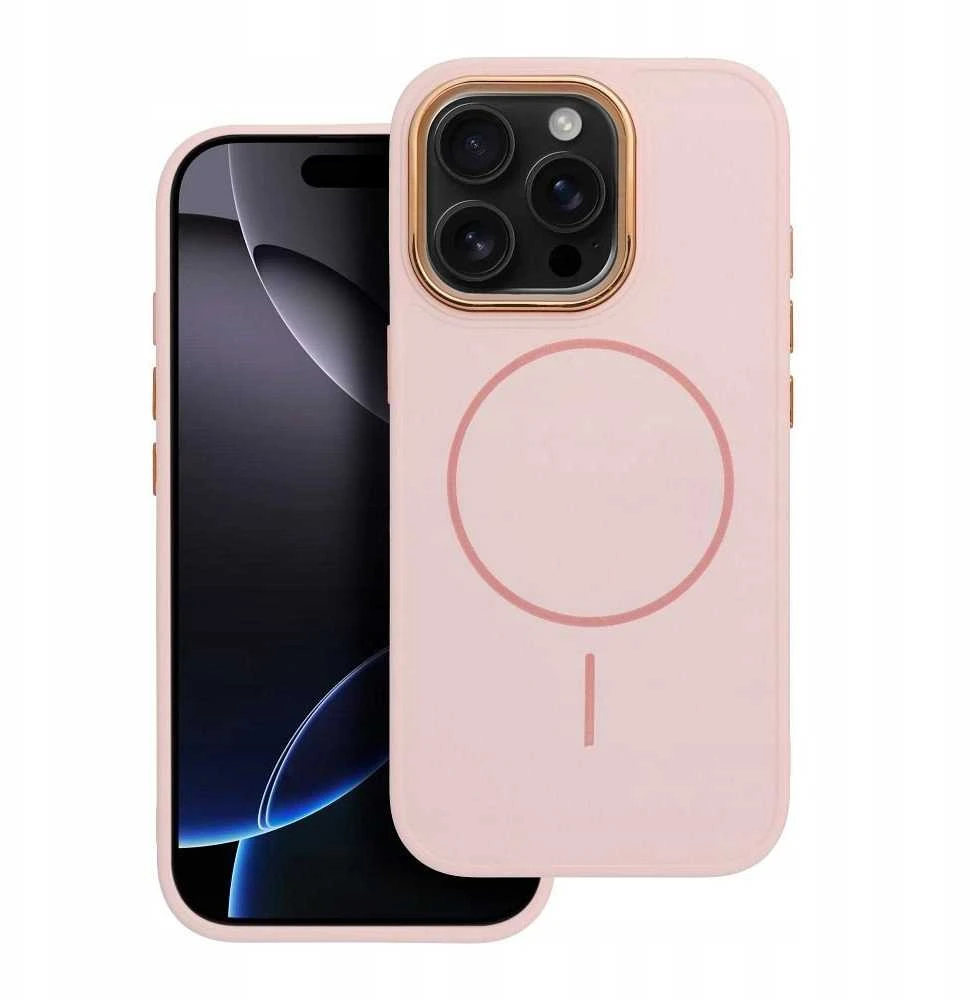 Oem Originalus „iPhone 11 Frame Mag Cover“ dėklas, suderinamas su „MagSafe“, rausvos spalvos.