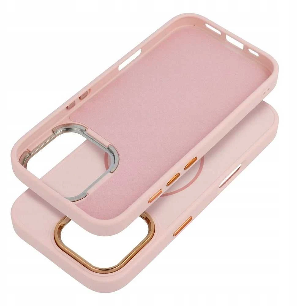 Oem Originalus „iPhone 11 Frame Mag Cover“ dėklas, suderinamas su „MagSafe“, rausvos spalvos.