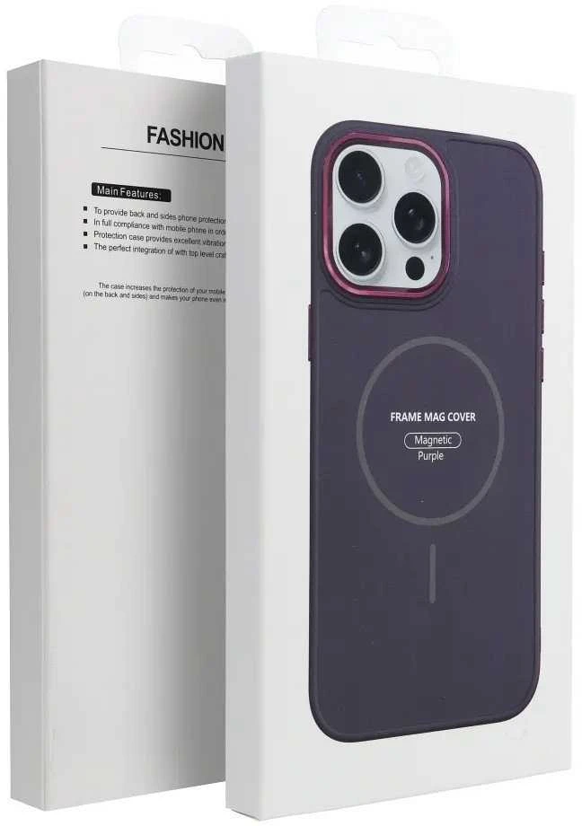 Oem FRAME MAG COVER dėklas suderinamas su MagSafe skirtas Samsung Galaxy A52 5G / A52 LTE ( 4G ) / A52s 5G violetinės spalvos