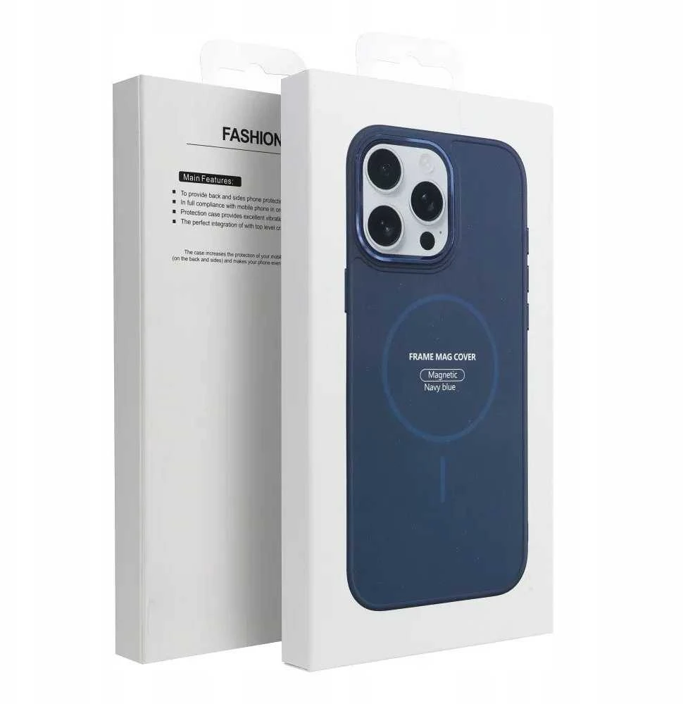 Oem FRAME MAG COVER dėklas suderinamas su MagSafe skirtas Samsung Galaxy A16 mėlynos spalvos