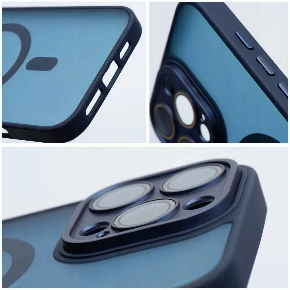 OEM dėklas, skirtas iPhone 12 MINI, Variete Mag Cover, suderinamas su MagSafe, tamsiai mėlynas