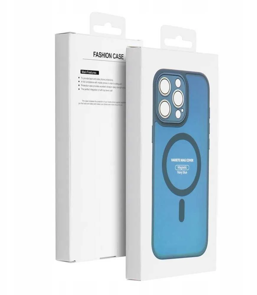 OEM dėklas, skirtas iPhone 12 MINI, Variete Mag Cover, suderinamas su MagSafe, tamsiai mėlynas
