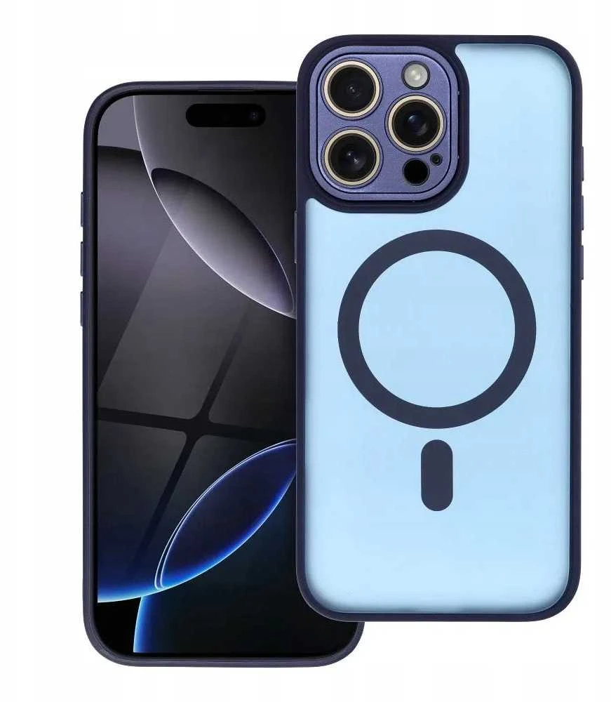 OEM dėklas, skirtas iPhone 12 MINI, Variete Mag Cover, suderinamas su MagSafe, tamsiai mėlynas