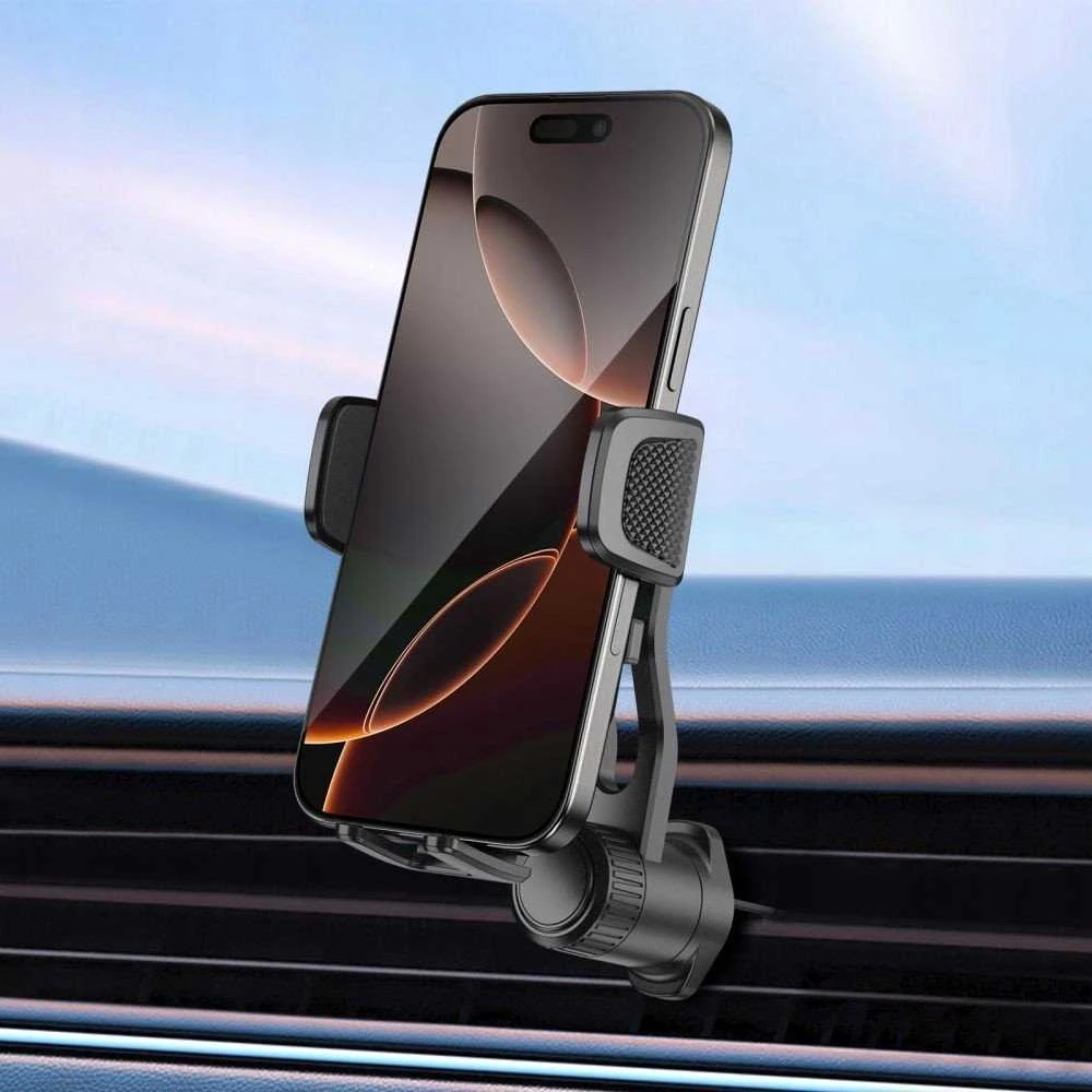 Juodas automobilinis telefono laikiklis „Tech-Protect V8 Universal Vent”