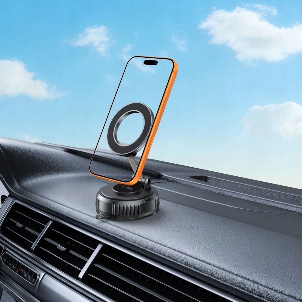 Tech-Protect N61 Magnetic MagSafe WINDSHIELD & DASHBOARD automobilinis telefono laikiklis juodos spalvos