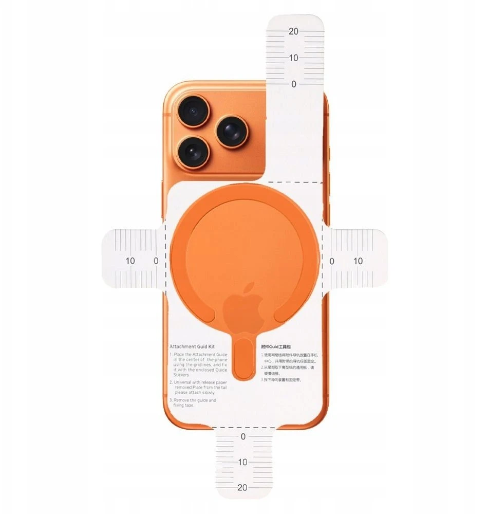 Tech-Protect MMP-200 Magnetic MagSafe žiedas telefonui oranžinės spalvos