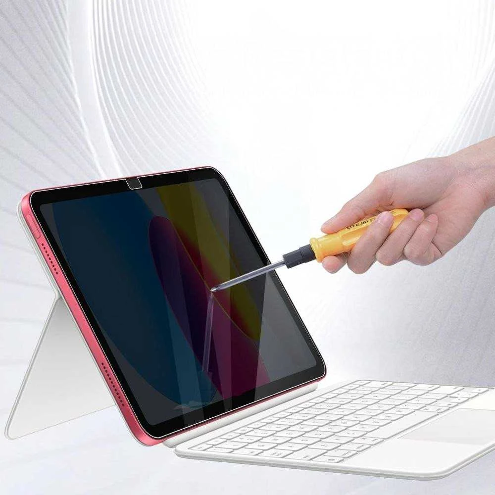„Tech-Protect Glass Spy+“ privatumo stiklas, skirtas „iPad 10.9“ (2022 m.) / „iPad 11“ (2025 m.)