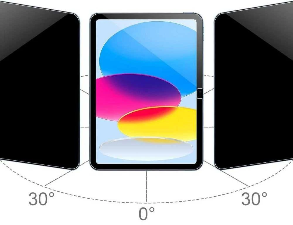 „Tech-Protect Glass Spy+“ privatumo stiklas, skirtas „iPad 10.9“ (2022 m.) / „iPad 11“ (2025 m.)