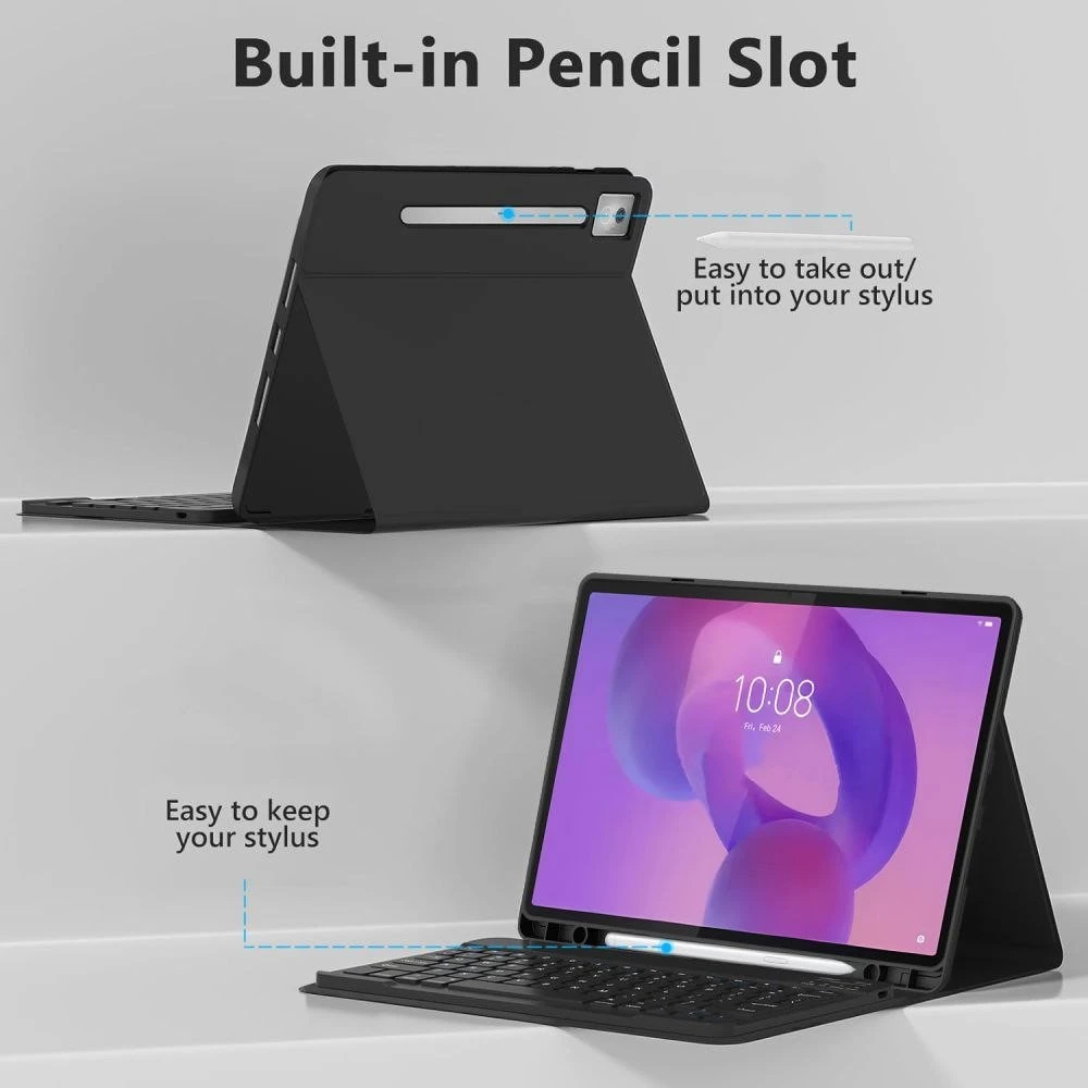 „Tech-Protect SC“ rašiklio dėklas, skirtas „Lenovo Idea Tab Pro / Pro Mt 12.7 TB-373“ - Juodas