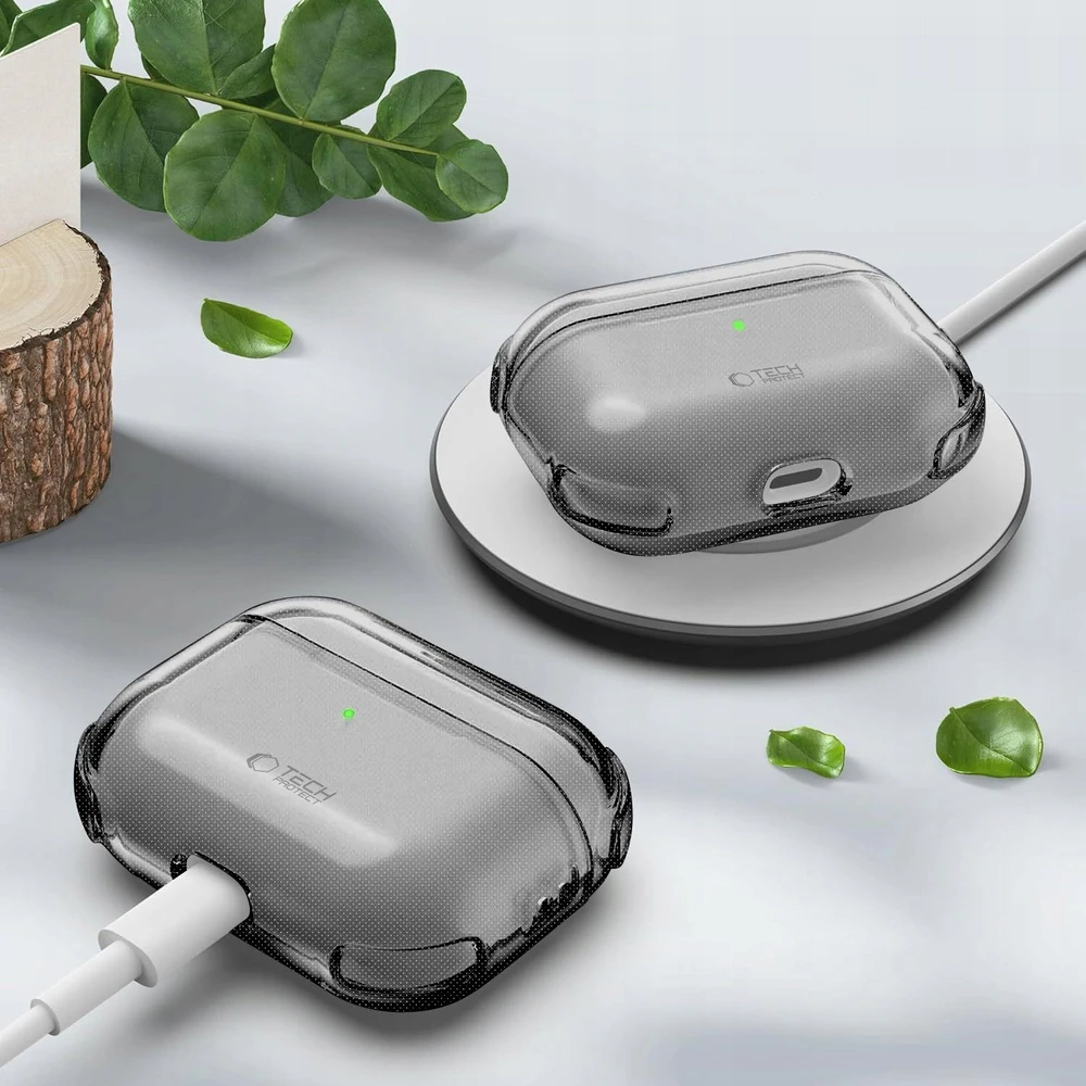 „Tech-Protect“ atšokantis dėklas, skirtas „AirPods Pro 3“ – permatomas