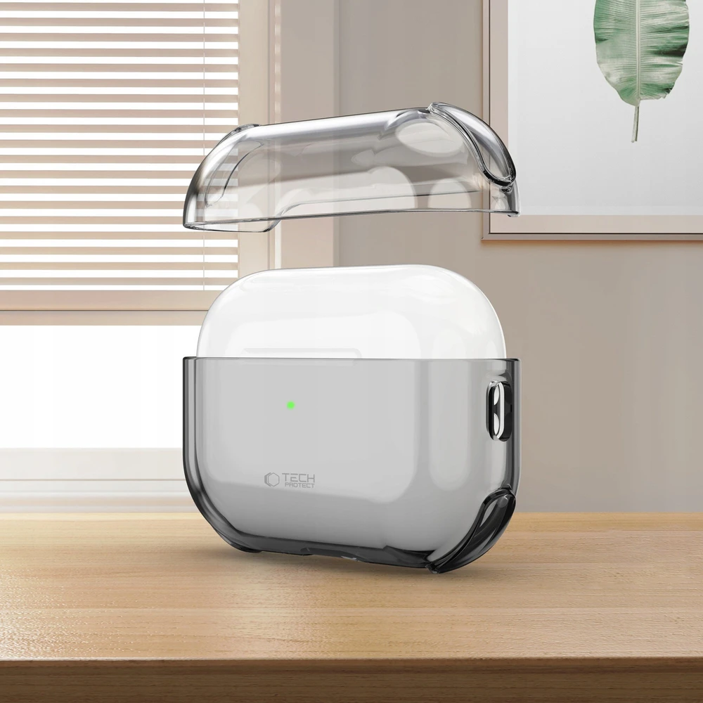 „Tech-Protect“ atšokantis dėklas, skirtas „AirPods Pro 3“ – permatomas
