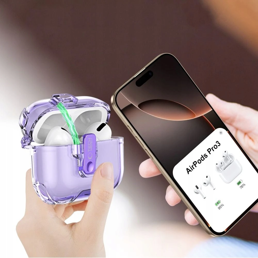 Dėklas Tech-Protect Bounce Pro Apple AirPods Pro 3 MATCHA Žalias
