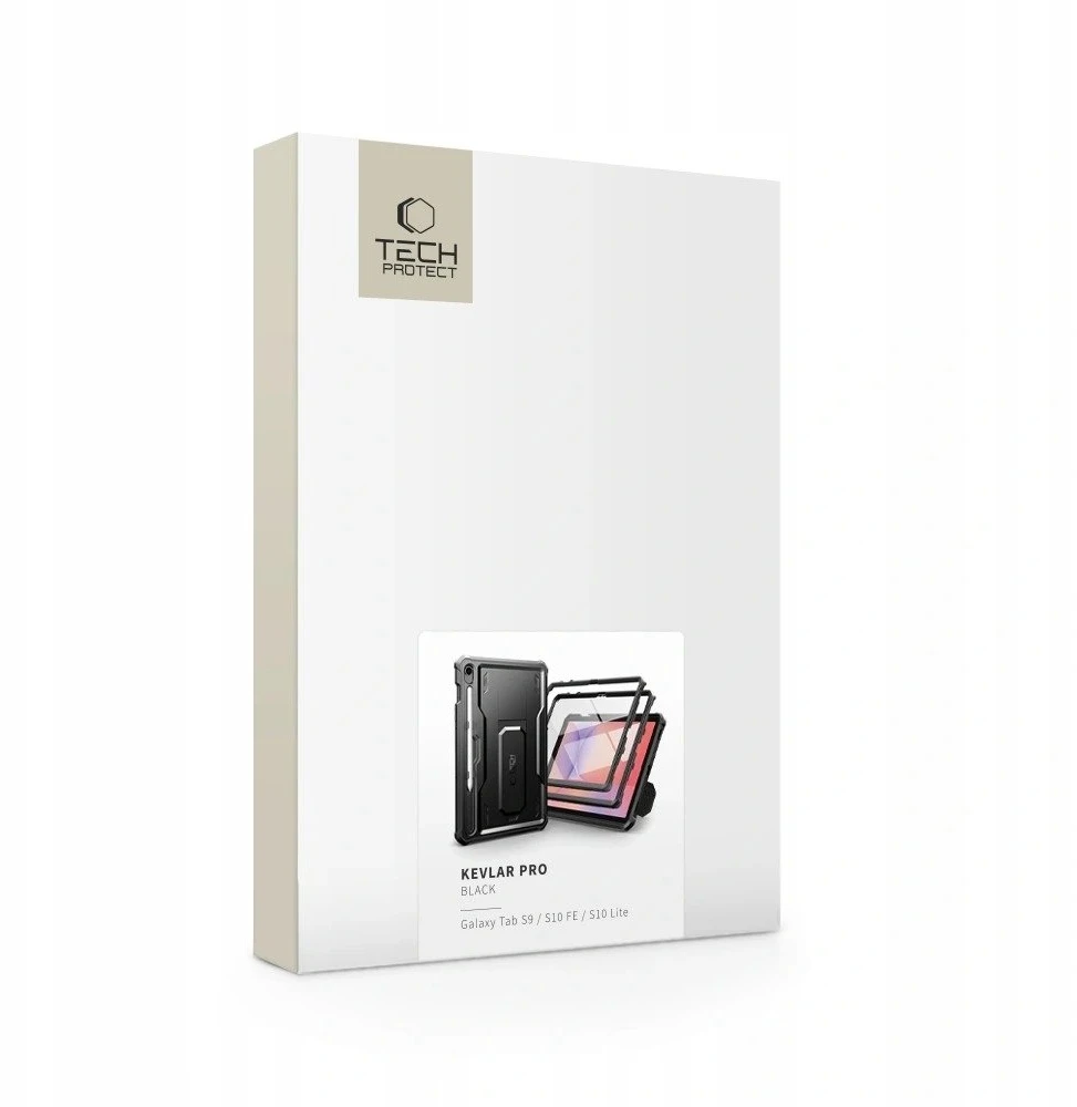 „Tech-Protect Kevlar PRO“ apsauginė plėvelė, skirta „Galaxy TAB S9 11.0 / S10 FE / S10 LITE 10.9 X710 / X716B / X520 / X526 / X400 / X406B“ (juodas)
