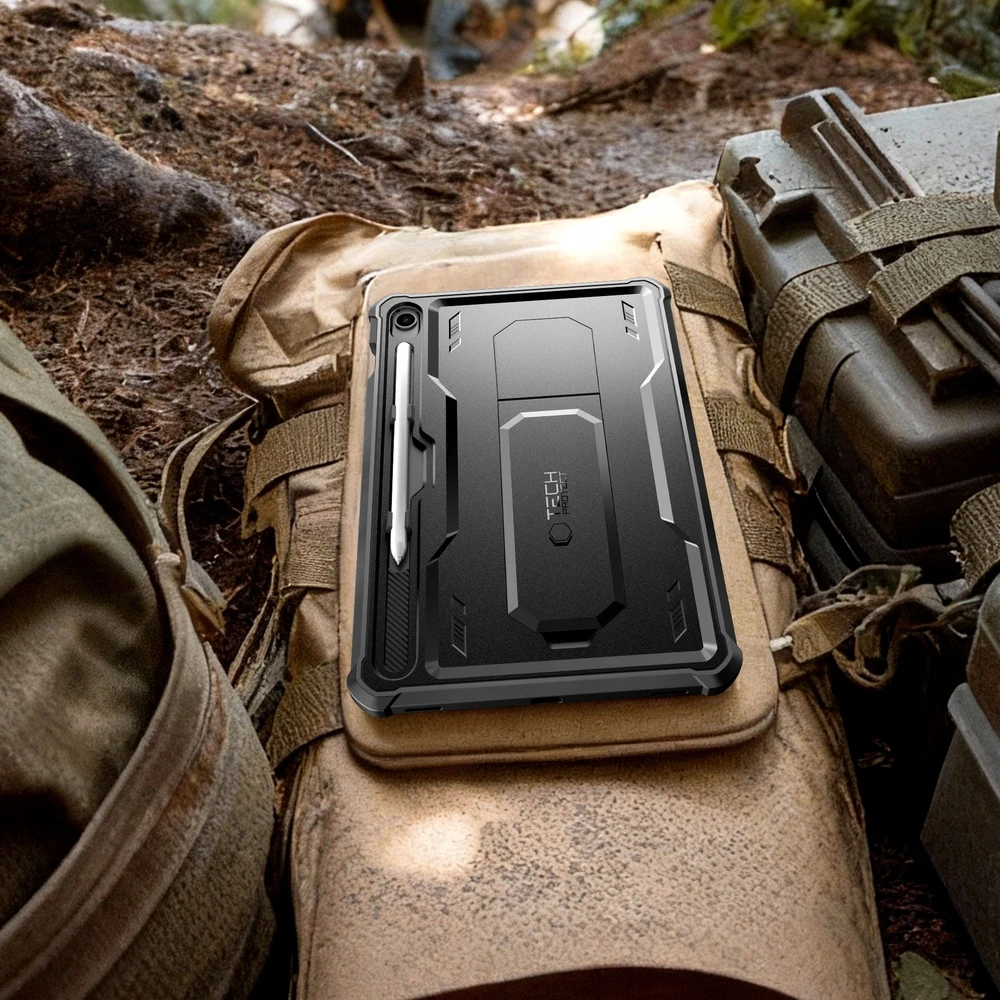 „Tech-Protect Kevlar PRO“ apsauginė plėvelė, skirta „Galaxy TAB S9 11.0 / S10 FE / S10 LITE 10.9 X710 / X716B / X520 / X526 / X400 / X406B“ (juodas)