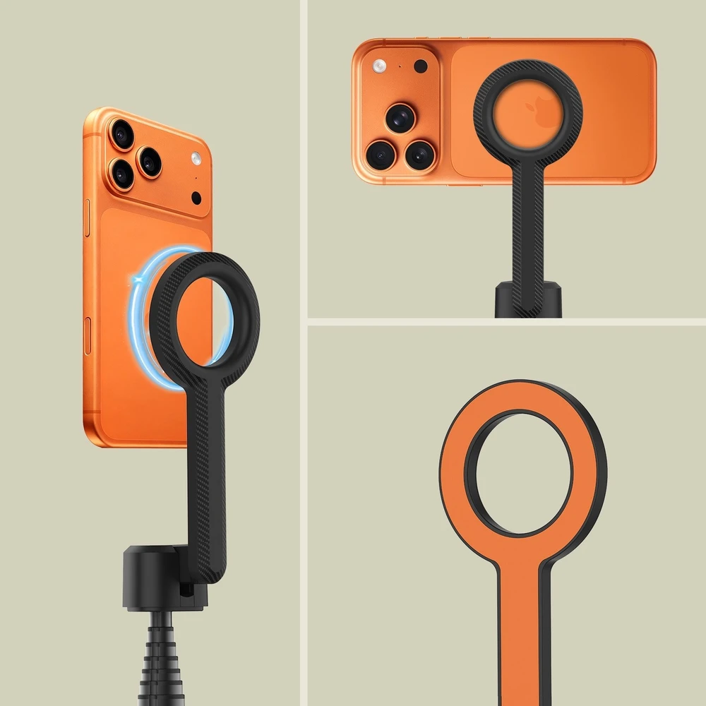 Tech-Protect L10S Bluetooth Selfie Stick Tripod - Juodas and Oranžinis