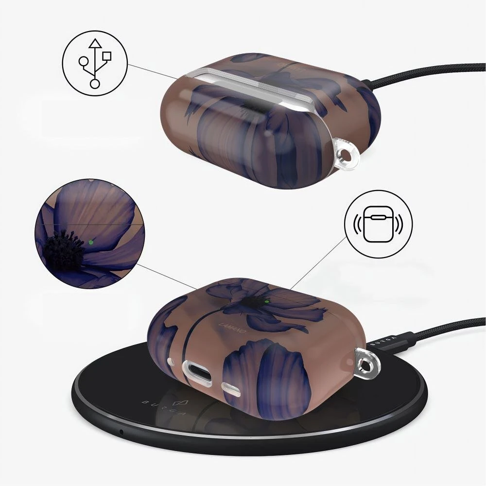 Dėklas Tech-Protect Lamano case for AirPods Pro 1 / 2 - ruda-violetinė
