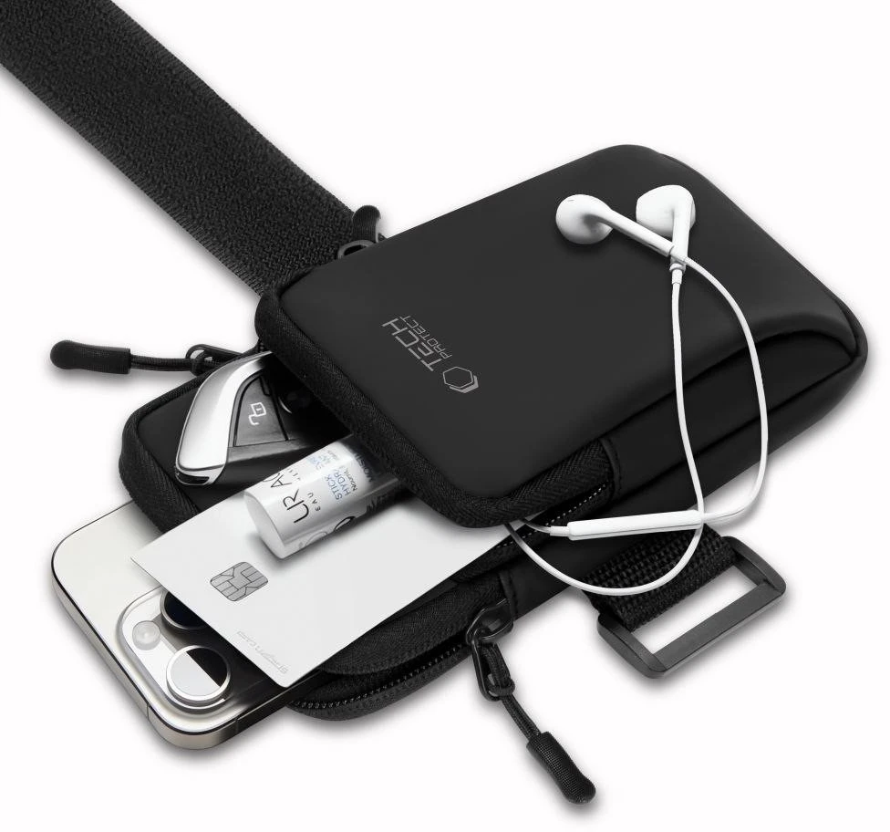 Dėklas Tech-Protect M7 Universal Sport Armband Case – juodos spalvos