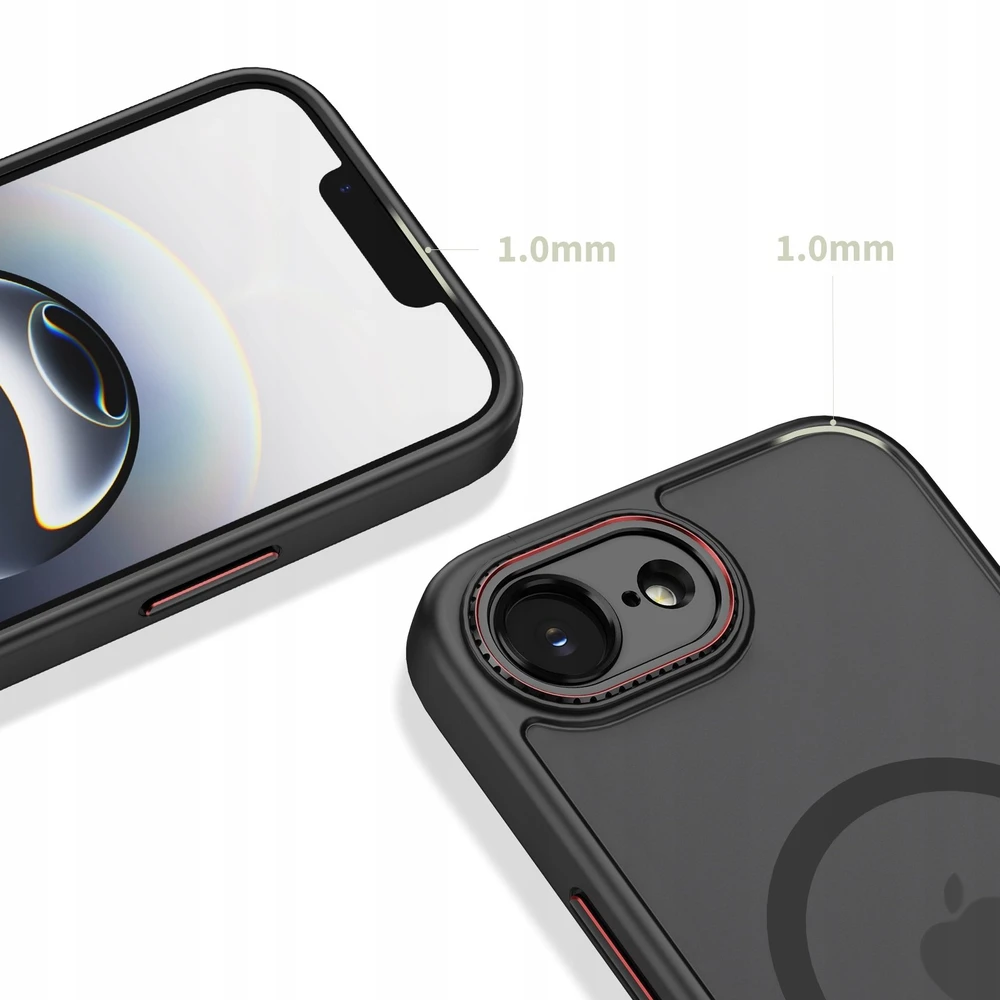 „Tech-Protect MagCam“ dėklas, skirtas „iPhone 16e / 17e“ – permatomas