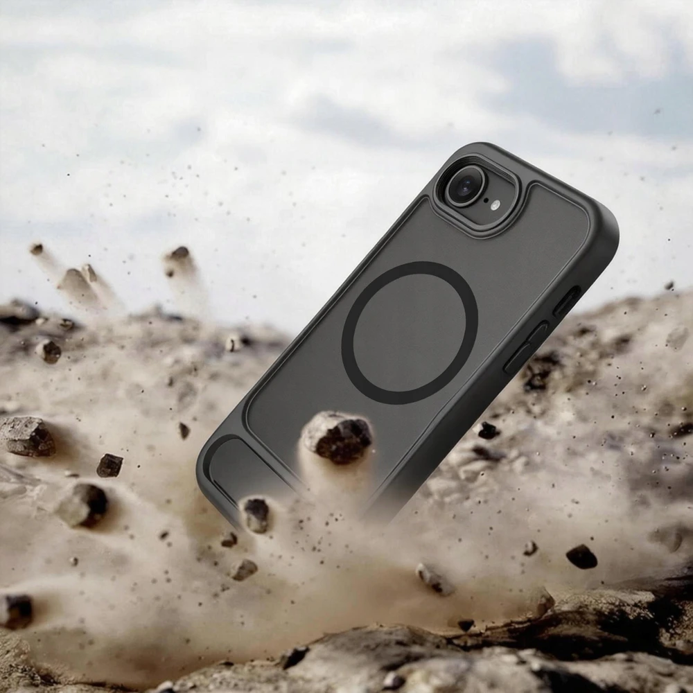 „Tech-Protect MagRack MagSafe“ dėklas, skirtas „iPhone 16e / 17e“ – Juodas