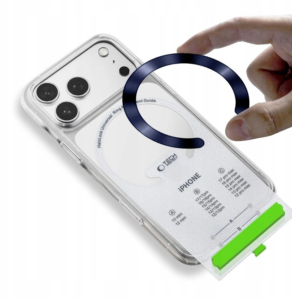 Tech-Protect MMP-210 magnetic MagSafe Ring 2-pack DEEP Mėlynas & Sidabrinis