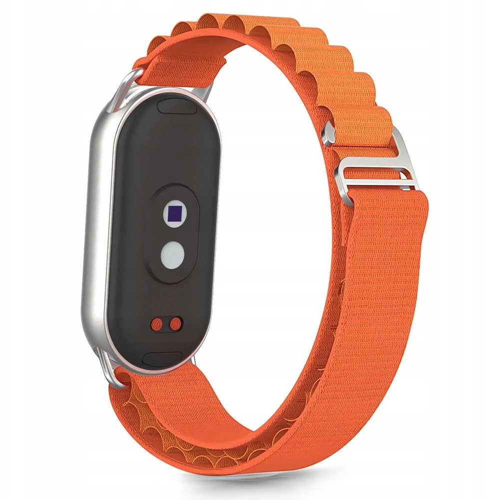 Tech-Protect Nylon Pro apyrankė skirta Xiaomi Smart Band 8 / 9 / 10 / NFC – oranžinės spalvos