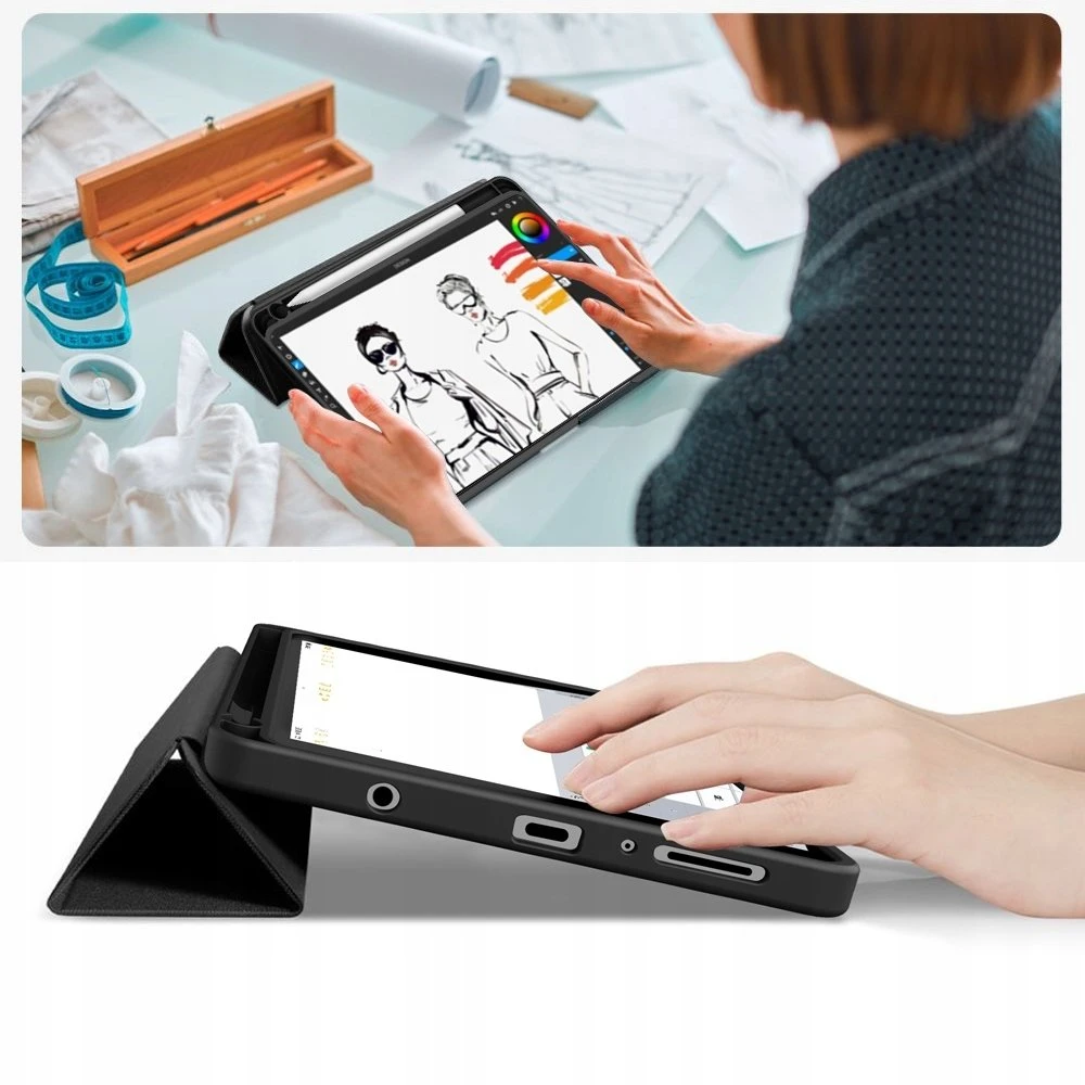 Tech-Protect SC PEN Canvas do Galaxy TAB A9+ / A11+ PLUS 11.0 X210 / X215 / X216 / X230 / X235 / X236 juoda