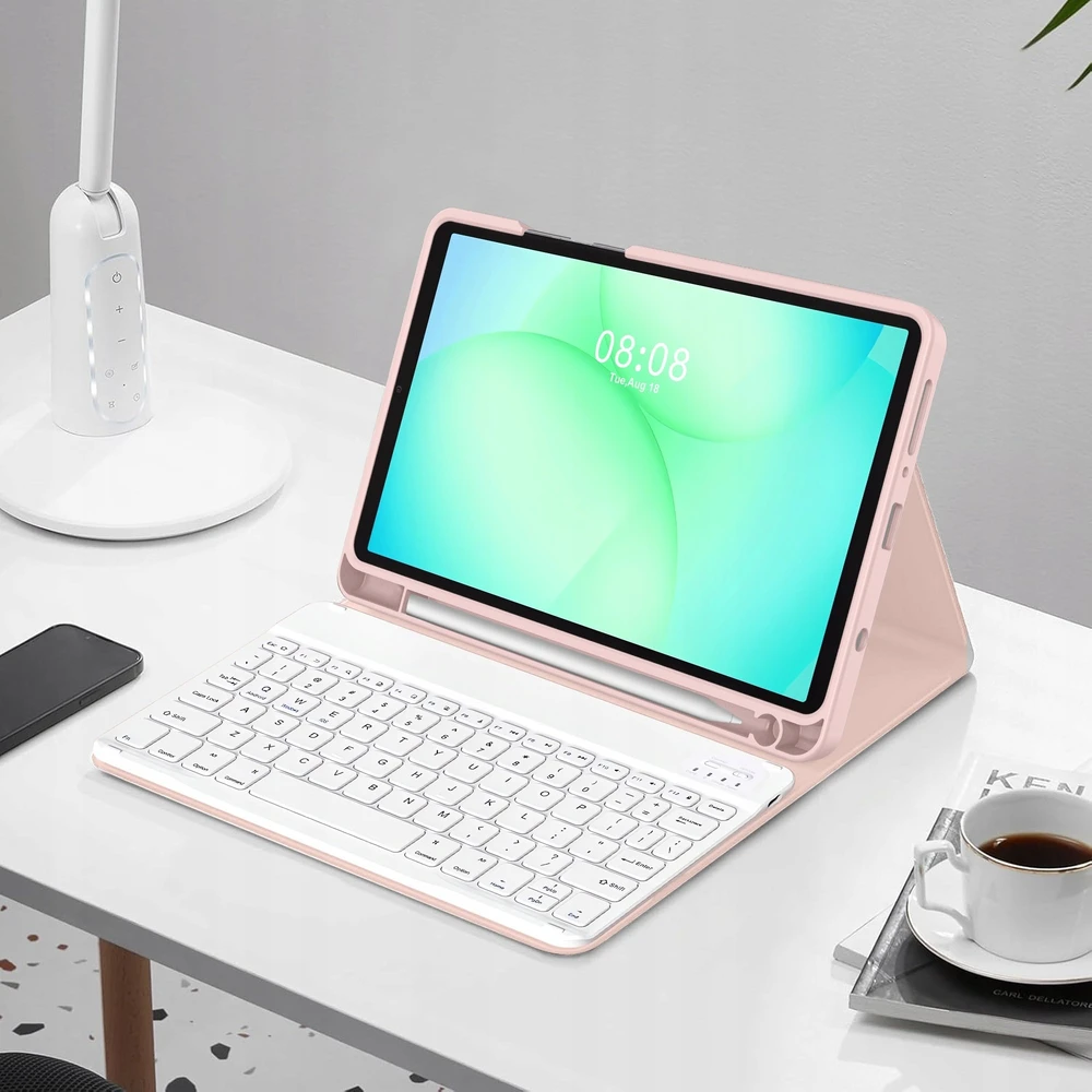 Tech-Protect SC Pen dėklas skirtas Samsung Galaxy Tab A9+ / A11+ Plus 11.0 X210 / X215 / X216 / X230 / X235 / X236 – rožinės spalvos