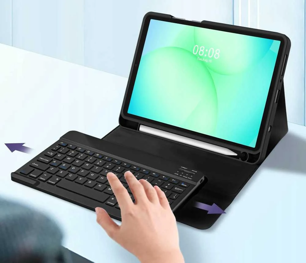 „Tech-Protect SC PEN + KB“ skirtas „Galaxy TAB A9 / A11 8.7 X110 / X115 / X133 / X135“ (juodas)
