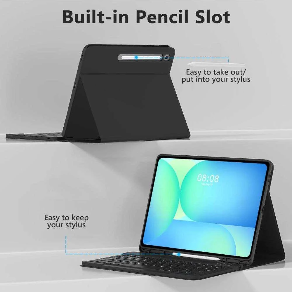 TECH-PROTECT SC PEN + Klaviatūra GALAXY TAB S10 FE+ PLUS 13.1 X620 / X626B Juodas