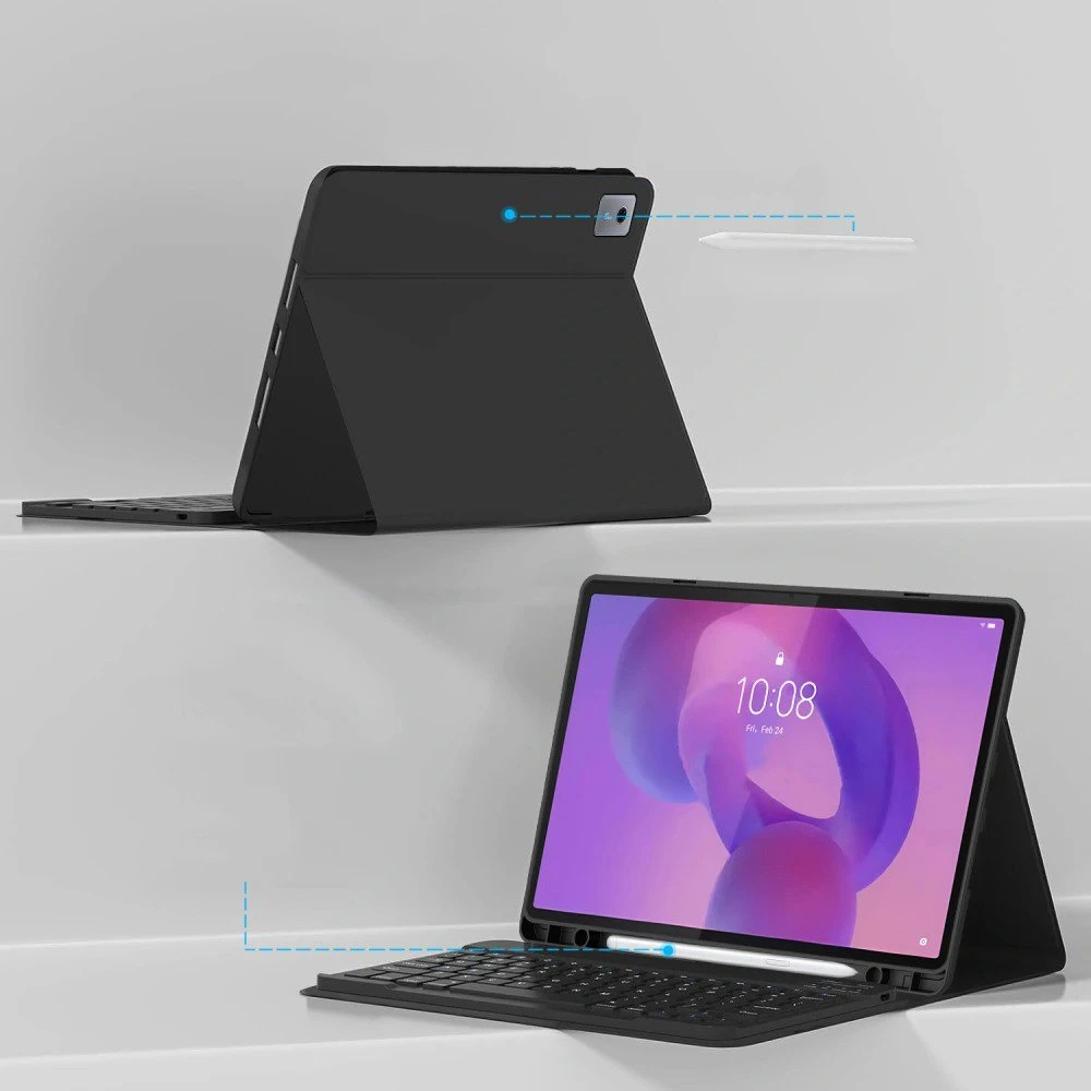 „Tech-Protect SC Pen + KB“, skirtas „Lenovo Idea TAB Plus 12.1 TB-361“ planšetiniam kompiuteriui, juodas