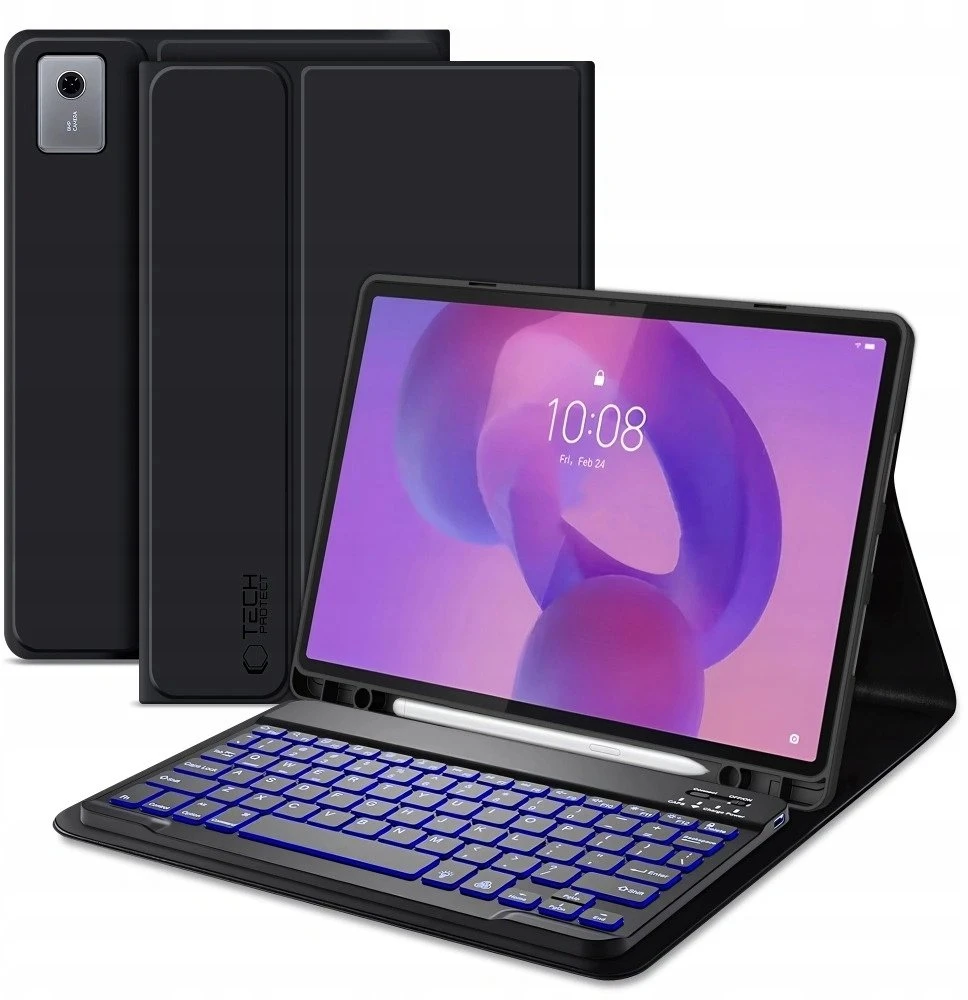 „Tech-Protect SC Pen + KB“, skirtas „Lenovo Idea TAB Plus 12.1 TB-361“ planšetiniam kompiuteriui, juodas