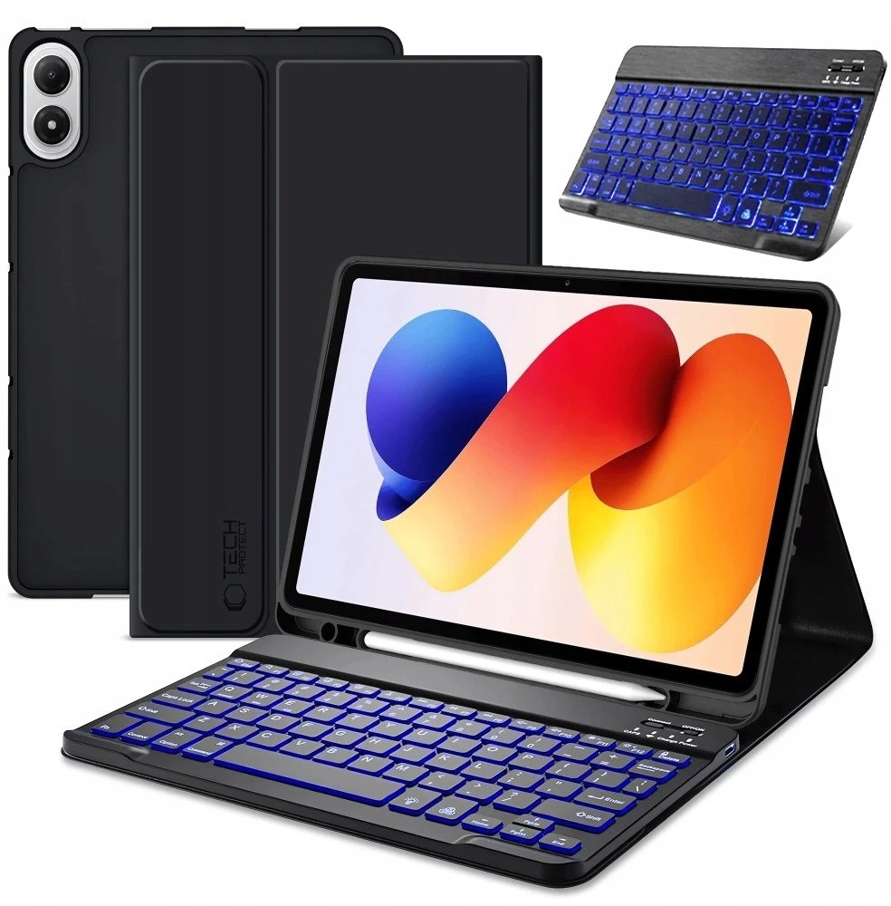 Tech-Protect SC Pen dėklas skirtas Xiaomi Poco Pad M1 / Redmi Pad 2 Pro 12.1 – juodos spalvos