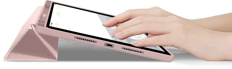 Tech Protect TechProtect SmartCase Pen dėklas skirtas Lenovo Idea Tab Plus 12.1 TB-361 – rožinės spalvos