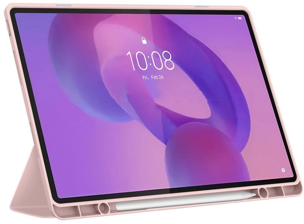 Tech Protect TechProtect SmartCase Pen dėklas skirtas Lenovo Idea Tab Plus 12.1 TB-361 – rožinės spalvos