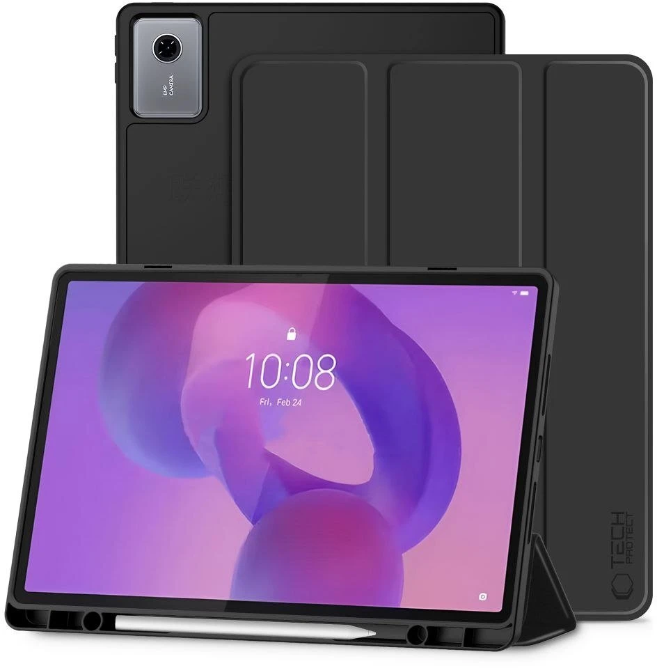 „Tech Protect TechProtect SmartCase“ rašiklio dėklas, skirtas „Lenovo Idea Tab Plus 12.1 TB-361“ - juodas