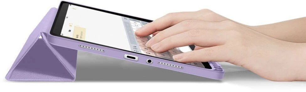 Tech-Protect SmartCase Pen dėklas skirtas Xiaomi Redmi Pad 2 11.0 – violetinės spalvos