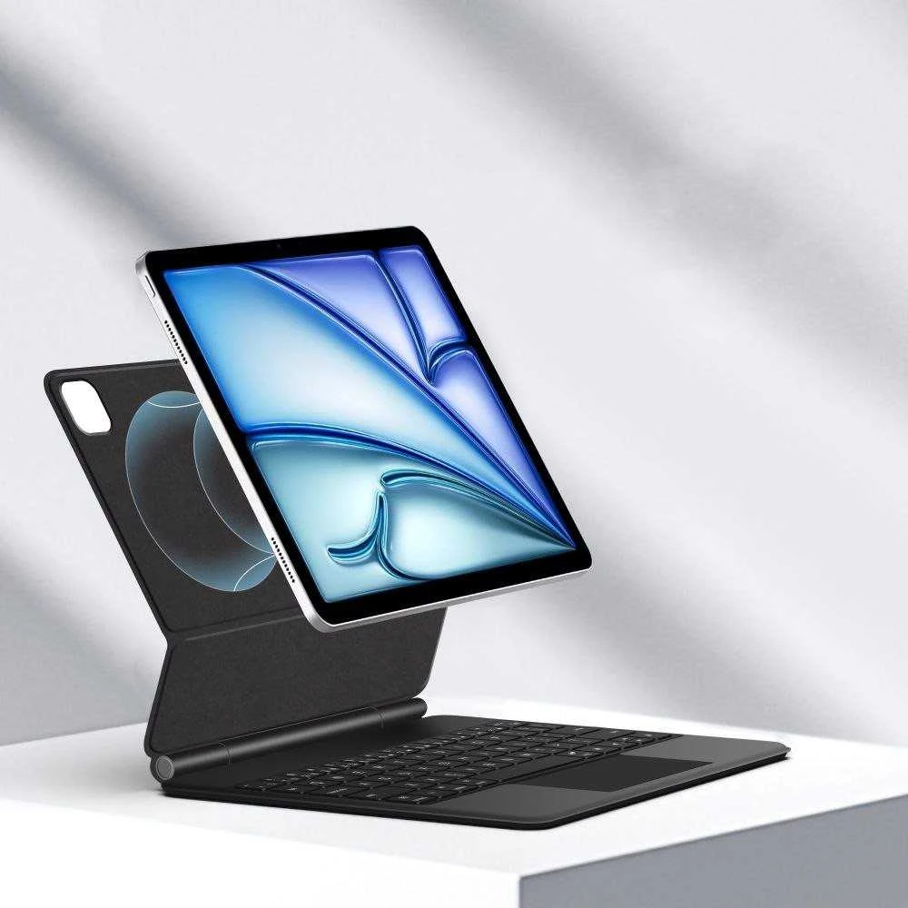 „Tech-Protect Smartcase Magnetic“ su klaviatūra, skirtas „iPad Air 10.9“ (2020/2022) / 11“ (2024/2025/2026) - Juodas