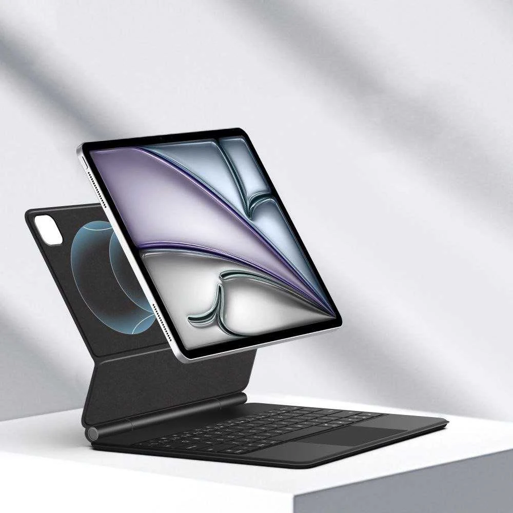 „Tech-Protect Smartcase Magnetic“ su klaviatūra, skirtas „iPad Pro 12.9“ (2020 /2021 / 2022) / 13“ (2024 / 2025 / 2026) - Juodas