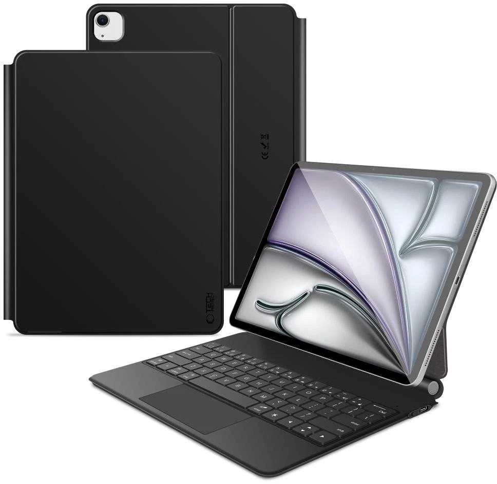 „Tech-Protect Smartcase Magnetic“ su klaviatūra, skirtas „iPad Pro 12.9“ (2020 /2021 / 2022) / 13“ (2024 / 2025 / 2026) - Juodas