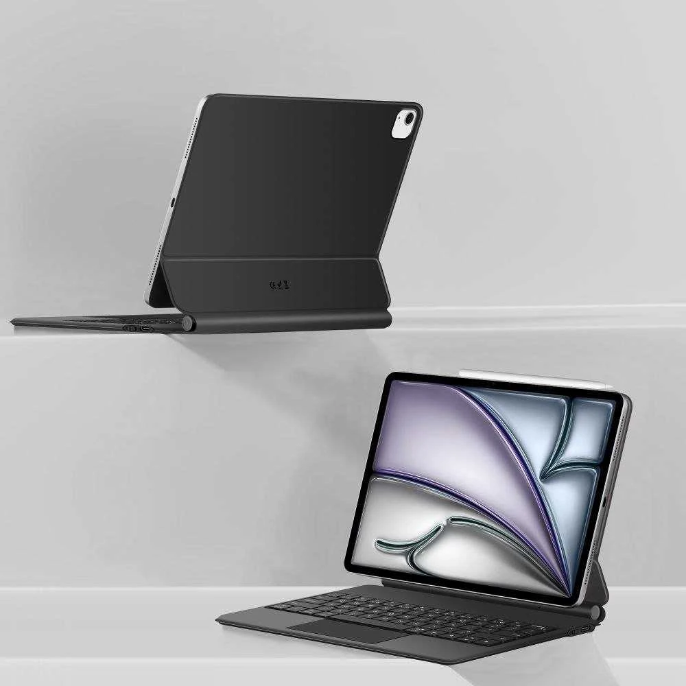 „Tech-Protect Smartcase Magnetic“ su klaviatūra, skirtas „iPad Pro 12.9“ (2020 /2021 / 2022) / 13“ (2024 / 2025 / 2026) - Juodas