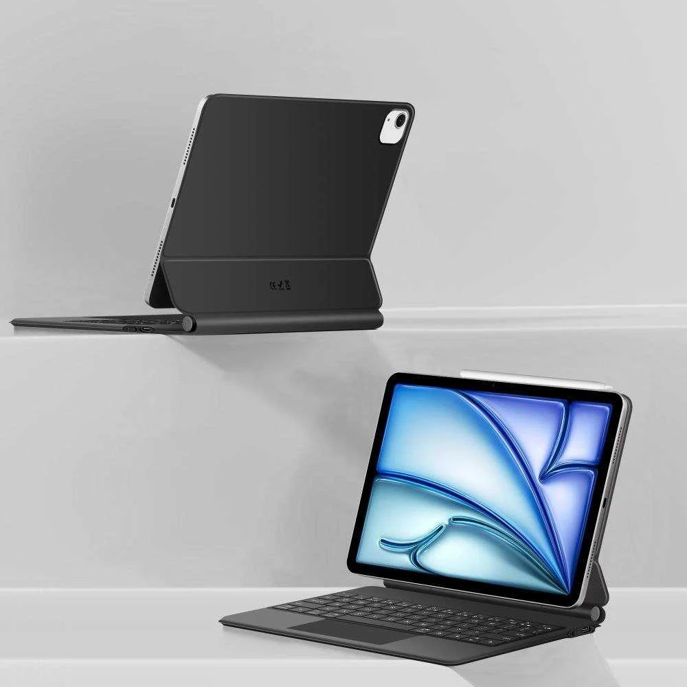„Tech-Protect Smartcase Magnetic“ su klaviatūra, skirtas „iPad Air 10.9“ (2020/2022) / 11“ (2024/2025/2026) - Juodas
